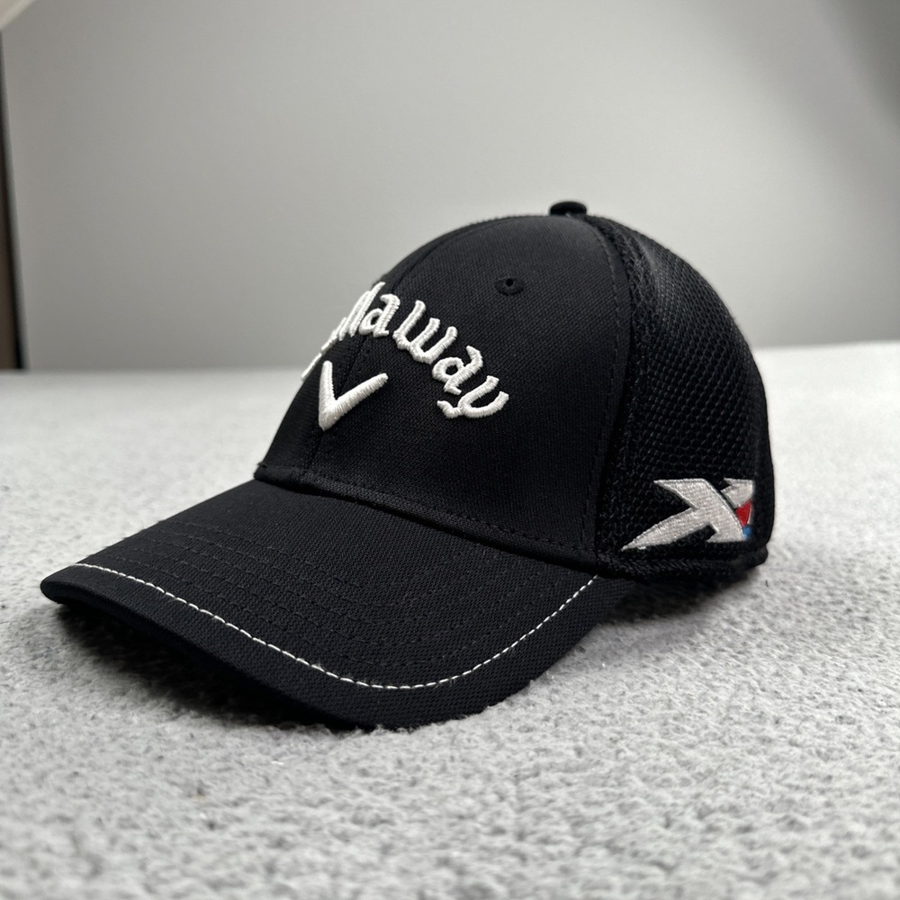 Callaway Tour Authentic Odyssey XR Bomb Golf Hat Men Small Medium Black Cap - Picture 2 of 14